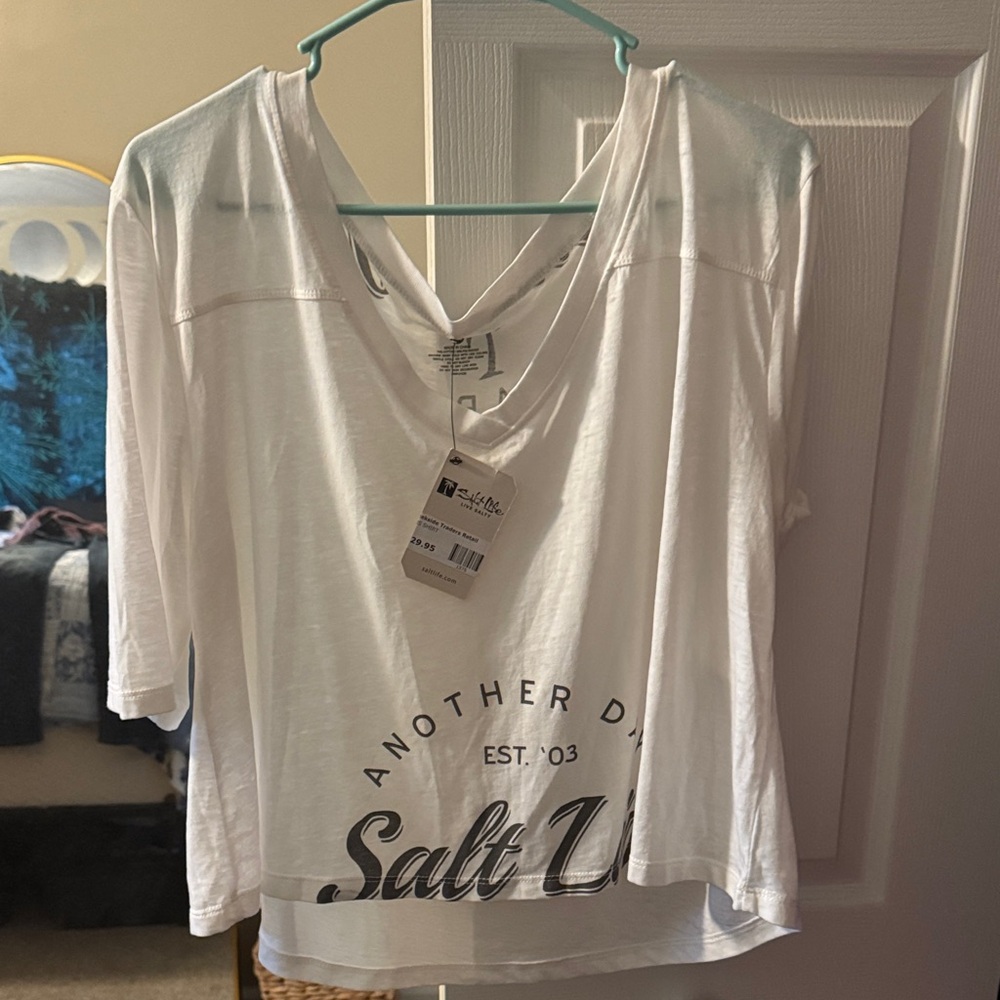 Salt Life Women's White Short Sleeve Tee
